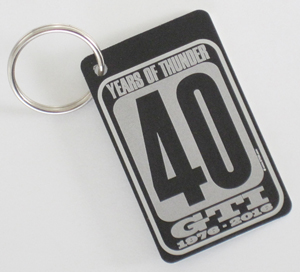 "GTI 40 Years of Thunder" key ring